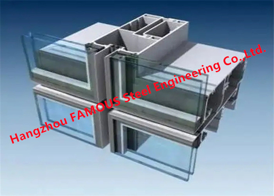 China Modulares isoliert lamelliert Unitized Glasbeschichtung der fassaden-Zwischenwand-PVDF fournisseur