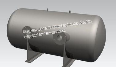 China Edelstahl-industrielle Stahlgebäude-Wasserhaltungs-horizontaler heller Behälter fournisseur
