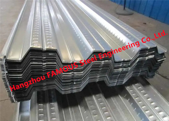 China Hochleistung Unpropping-Metallboden-Plattform galvanisierte zusammengesetzte Betonplatten fournisseur