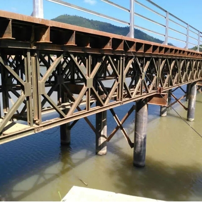 China Galvanisierte modulare vorfabrizierte Stahl-Bailey Bridge Temporary Emergency Mabey-Platte fournisseur