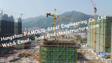 China Strukturelles Skelett gestaltete vor ausgeführte Stahlgebäude-heiße galvanisierte Oberflächenbehandlung fournisseur
