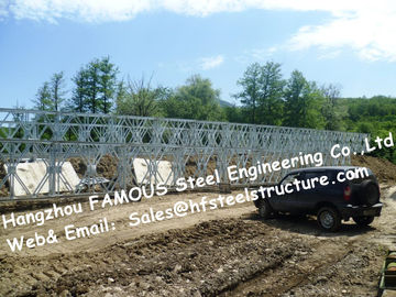 China Stahlhersteller-Versorgungs-vorfabrizierte strukturelle Bailey-Stahlbrücke des Bewehrungsstahls Q345 fournisseur