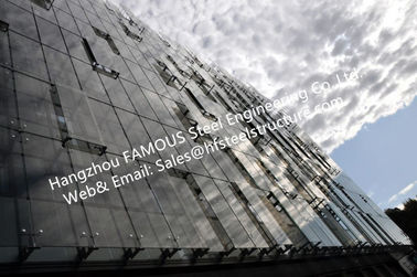 China Doppeltes Glaswand-gelüftetes Fassaden-Bürogebäude mit doppelte Haut glasig-glänzender Zwischenwand fournisseur