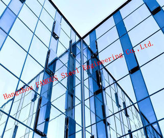China Modernes verstecktes Projekt der Rahmen-ausgeglichene Doppelschicht-Glasaluminiumzwischenwand-ENV fournisseur