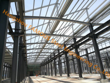 China Hallen-Entwurfs-Stahlkonstruktions-Lager-vorfabriziertes Gebäude Q345B oder Q235B industrielles fournisseur
