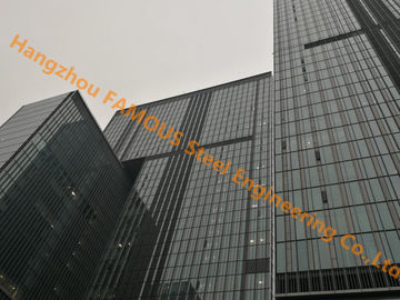 China Fertigstahlrahmen-mehrstöckiges Stahlgebäude/Stahlkonstruktion, die modernen Entwurf für Büro aufbaut fournisseur