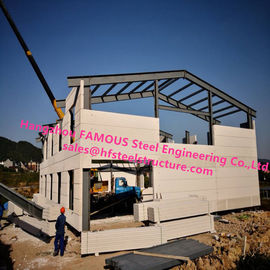 China Fertighaus-Licht-Stahllandhaus-Fertigmetallgebäude mit geschweißtem Rahmen fournisseur