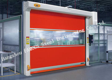 China Automatische PVC-Gewebe-Aluminiumlegierungs-elektrische Rollen-Fensterladen-Türen der hohen Geschwindigkeit fournisseur