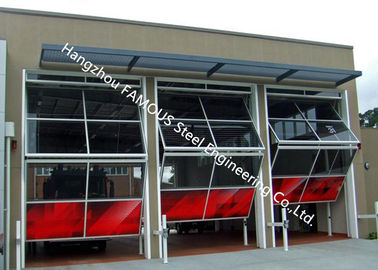 China Aluminiumrahmen industrielle Garege-Glastür-vertikale steigende Bi-Falten-Tür mit Fernbedienung fournisseur