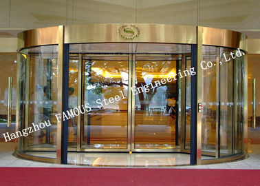 China Moderne elektrische Glasfassaden-Türen Revoling für Hotel-oder Einkaufszentrum-Lobby fournisseur