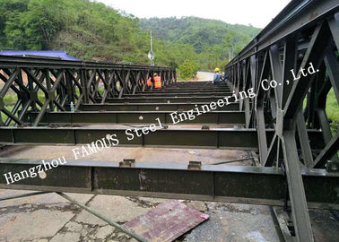 China Stahlhersteller-vorfabrizierte strukturelle Bailey-Stahlbrücke des Bewehrungsstahls Q345 fournisseur