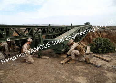 China Einfache Installations-vorübergehende Stahlkonstruktions-Bailey-Brücken-Militär-Anwendung fournisseur