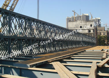 China Moderne Art fabrizierte modulare Stahl-Bailey-Brücken-galvanisierte Oberflächenbehandlung vor fournisseur