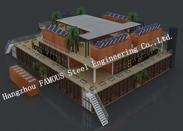 China Kundengebundenes modulares Fertigbehälter-Haus für Einkaufszentrum oder Café fournisseur