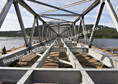 China Vorfabrizierte Stahl- modulare galvanisierte Stahl-Bailey Brücke Q355 für Verkehrs-Bau fournisseur