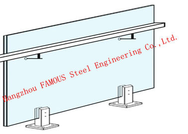 China Inneneinrichtungs-Metallaluminiumglasbalustraden-U-Profilstäbeunterseite für zuhause und draußen fournisseur