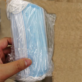 China Nichtgewebtes Material Wegwerfgesichtsmaske 3 Falte Earloop fournisseur