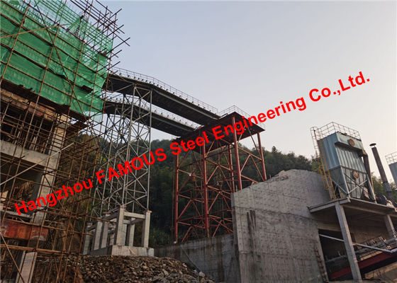 China Bergwerk-Projekt, das Korridor-Bandförderer Gallary-Herstellungs-industriellen Stahlgebäuden übermittelt fournisseur
