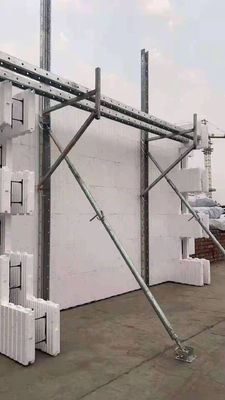 China Isolierbeton bildet abstützendes System Wand-Stahlgestalt-Klammer justiertes Spannvorrichtungs-Ausrichtungs-Stützbalken Icfs fournisseur