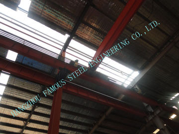 China Industrielle Stahlbaugebäude des Fertighaus-80 x 110 bestanden w-Abschnitt-Spalten/Strahl fournisseur