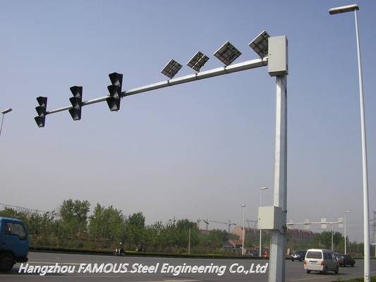 China Q345 Verkehrsschild-Struktur für Verkehrs-Überwachungsanlagen und Kameras fournisseur