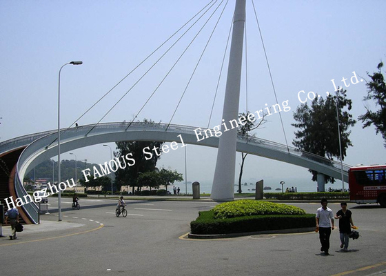 China Vorübergehende Stahlbrücken-Bahnstruktur des Aufenthalts-Kabels fournisseur
