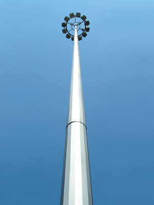China 3-15 galvanisierte Meter-heißes Bad Stahl-Polen für hohes Mast-Licht fournisseur
