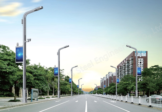China Imprägniern Sie alle in einer intelligenten integrierten geführten Infrastruktur des Straßen-Lichtmast-5G fournisseur