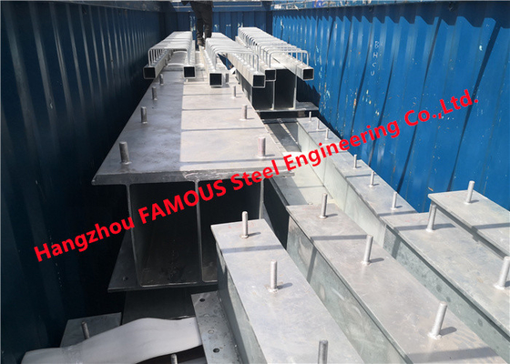 China 560 Tonnen galvanisierten Stahlkonstruktions-Mitglieder für die exportierte Brücke fournisseur