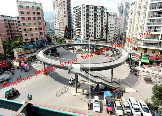 China Einfache Installation fabrizierte Fußgängerstahlkonstruktion Skywalk-Brücke vor fournisseur