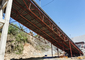 Vorübergehende Stahlversammlungs-Brücken-Struktur fertigen Farbe besonders an fournisseur
