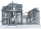 Stahlbaugebäude-Entwurf von Stahlkonstruktionen u. von Bau durch berühmtes Architektur-Unternehmen fournisseur