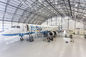 Imprägniern Sie vorfabrizierten Stahlkonstruktions-Flugzeug-Isolierhangar für private Verwendung fournisseur
