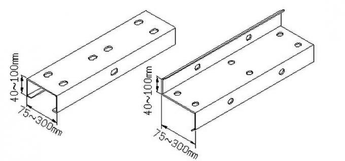 Galvanisierter Stahlpurlins-verschobene Decke Profil-Stahl für Baustahl-Gebäude 0