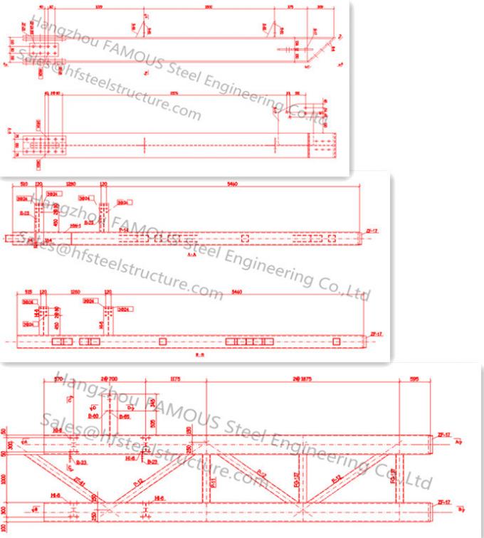 Stahlwerkstatt-Tiefbau-strukturelle Entwürfe für Herstellungen 5