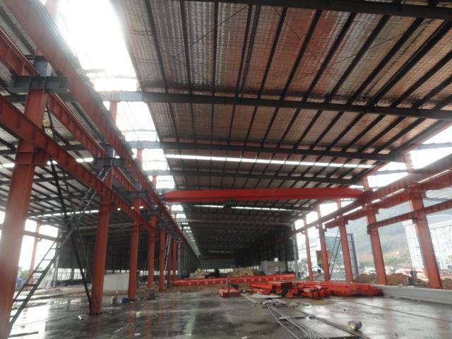 Vorfabriziertes und Vor-ausgeführtes errichtendes industrielles Lager-Stahlgebäude 1