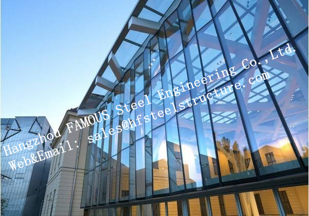Aluminium-doppeltes Glasfassaden-Zwischenwand-Isolierungs-außenBaukastensystem 0