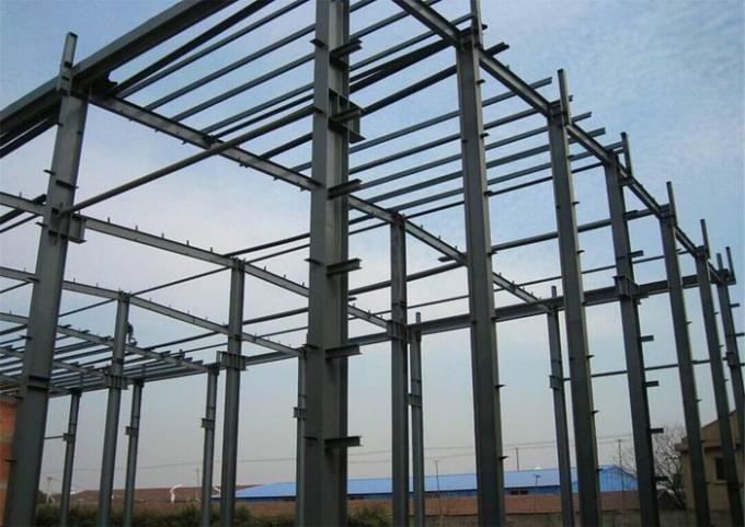 Vor-ausgeführte Multifunktionsbau-Grundlagen-industrielle Stahlgebäude im konkreten und allgemeinen Gebäude 1