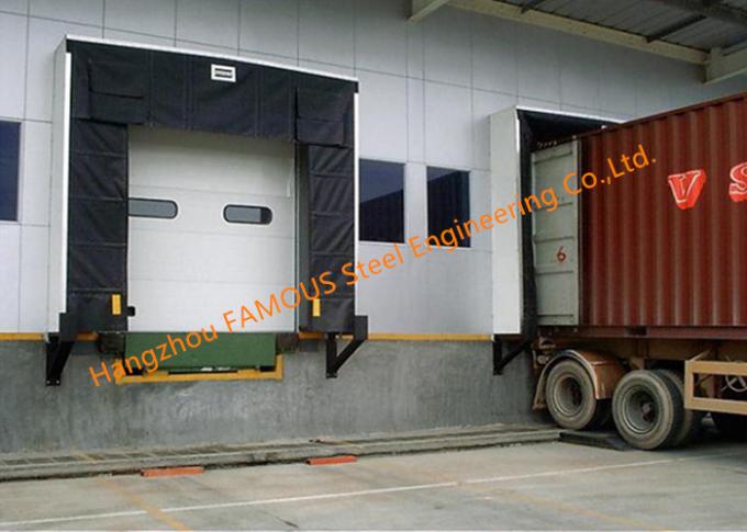 Handels-PVC-Türen mit faltender Gummidichtung für logistischen Entleerungsplattform-Gebrauch 0