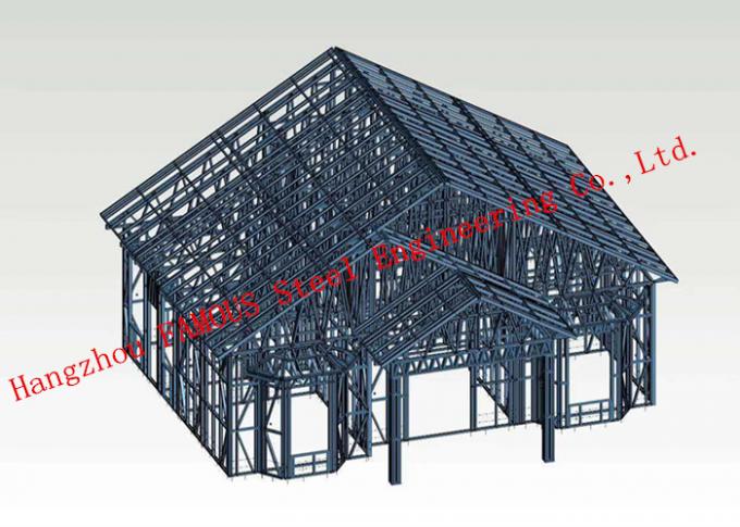 Modernes Stahlkonstruktions-Licht-Stahllandhaus-Wärmedämmungs-Haus-schnelle Installation 0