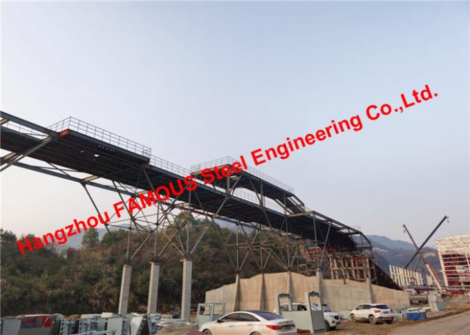 Bergwerk-Projekt, das Korridor-Bandförderer Gallary-Herstellungs-industriellen Stahlgebäuden übermittelt 0