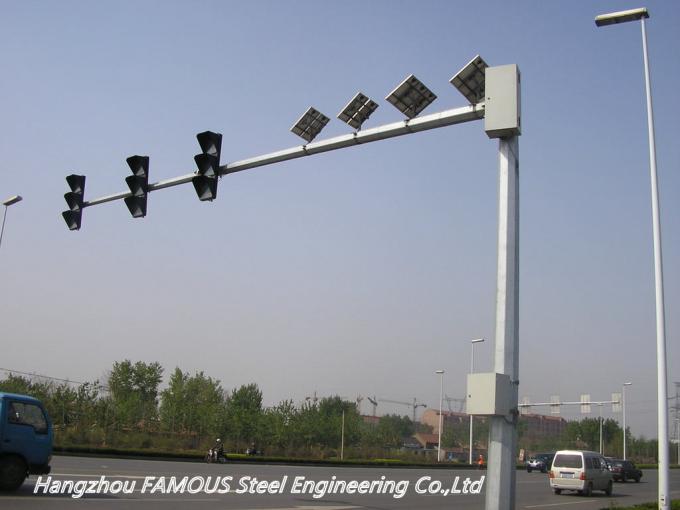Q345 Verkehrsschild-Struktur für Verkehrs-Überwachungsanlagen und Kameras 3