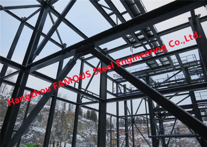 Stahlspalte galvanisierte Entwurfs-Schilderungsherstellung des Euro-Code-3 der Baustahl-Gestaltung 0