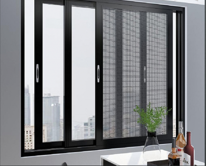 Thermischer Bruch-Aluminiumhurrikan-Auswirkung gleitendes Windows mit doppeltem Glas 3