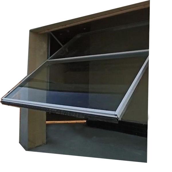 Überdachungs-Neigung herauf Garagentor-Hartglas-Platte zusammengebautes Gegengewicht-System 2