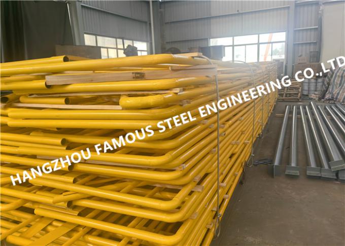 Beschichtete Q235b Stahl-Strukturschrauben Zaun-Fabrikationen Umgebungssystem 0