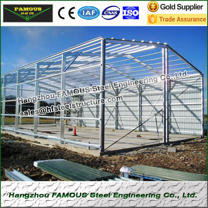 Vorfabrizierte industrielle Stahlgebäude-Stahl-Hallen und Stahlgarage 0