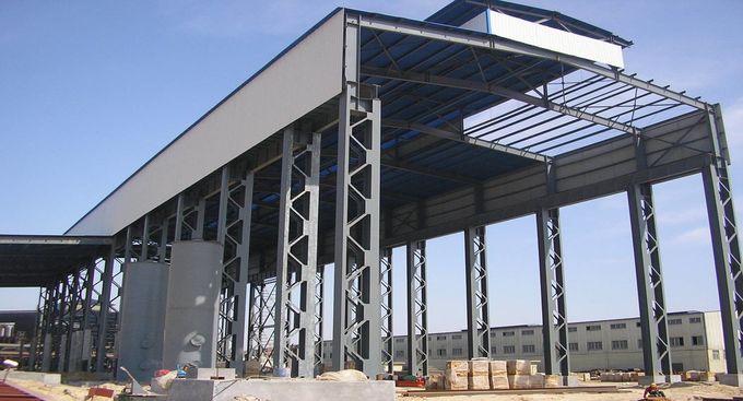Galvanisierte Baustahl-Herstellungs-Fabrik-Hallen-Gebäude für Industrie-Gebäude 0