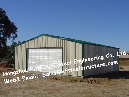 Bestellte vor ausgeführte Stahlgebäude kundengebundene Größe für Auto-Garage voraus 1