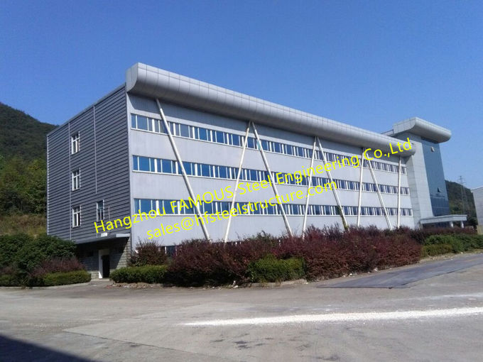 Moderne Stahlkonstruktions-Vor-ausgeführte errichtende Bürogebäude-Industrieanlage zusammengebaut 0